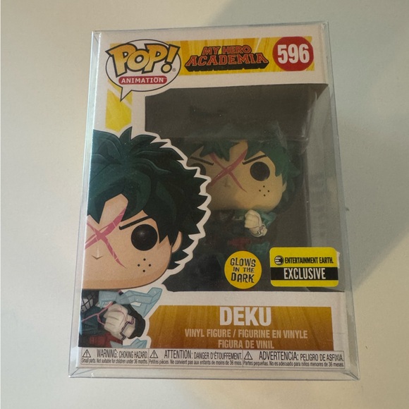 Deku [Glow-in-Dark] (EE Exc): P o p ! Animation Vinyl Figurine Bundle